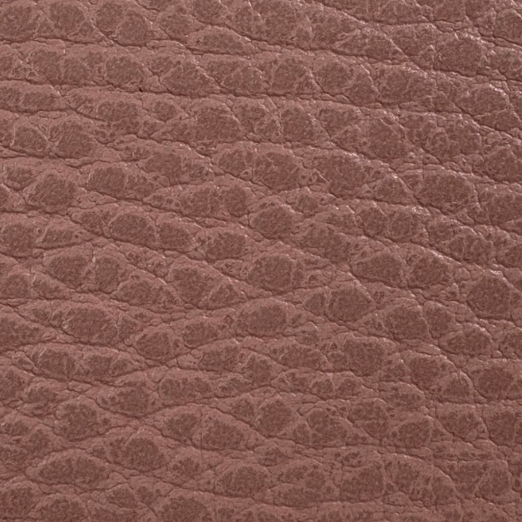 Pebbled Leather Interlocking G Small Light Pink Gold-Tone Hardware