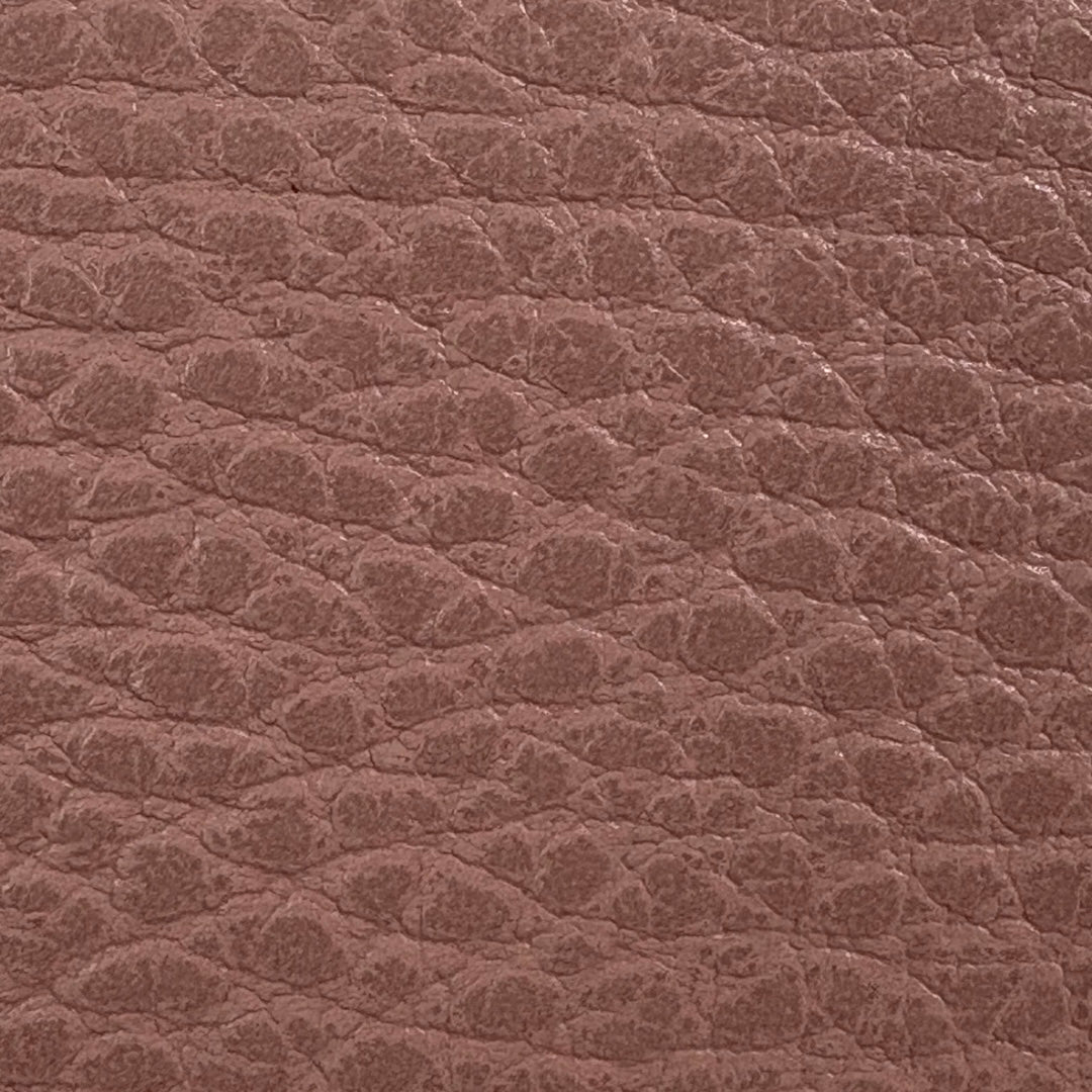 Pebbled Leather Interlocking G Small Light Pink Gold-Tone Hardware