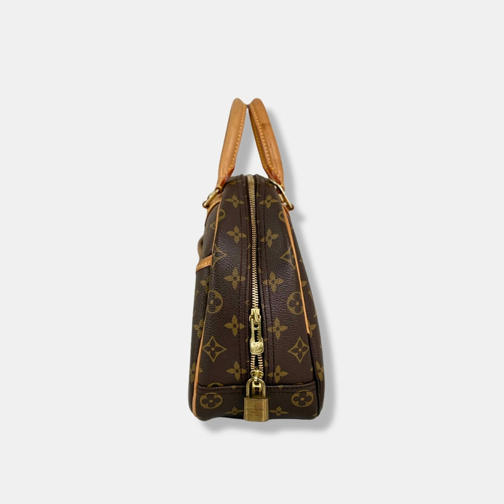 Trouville Monogram Canvas Handbag Gold Hardware