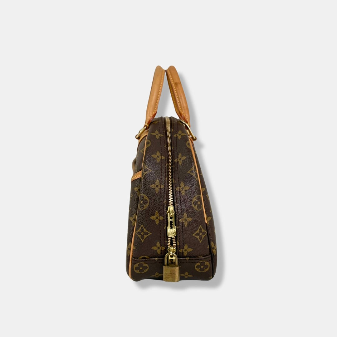 Trouville Monogram Canvas Handbag Gold Hardware