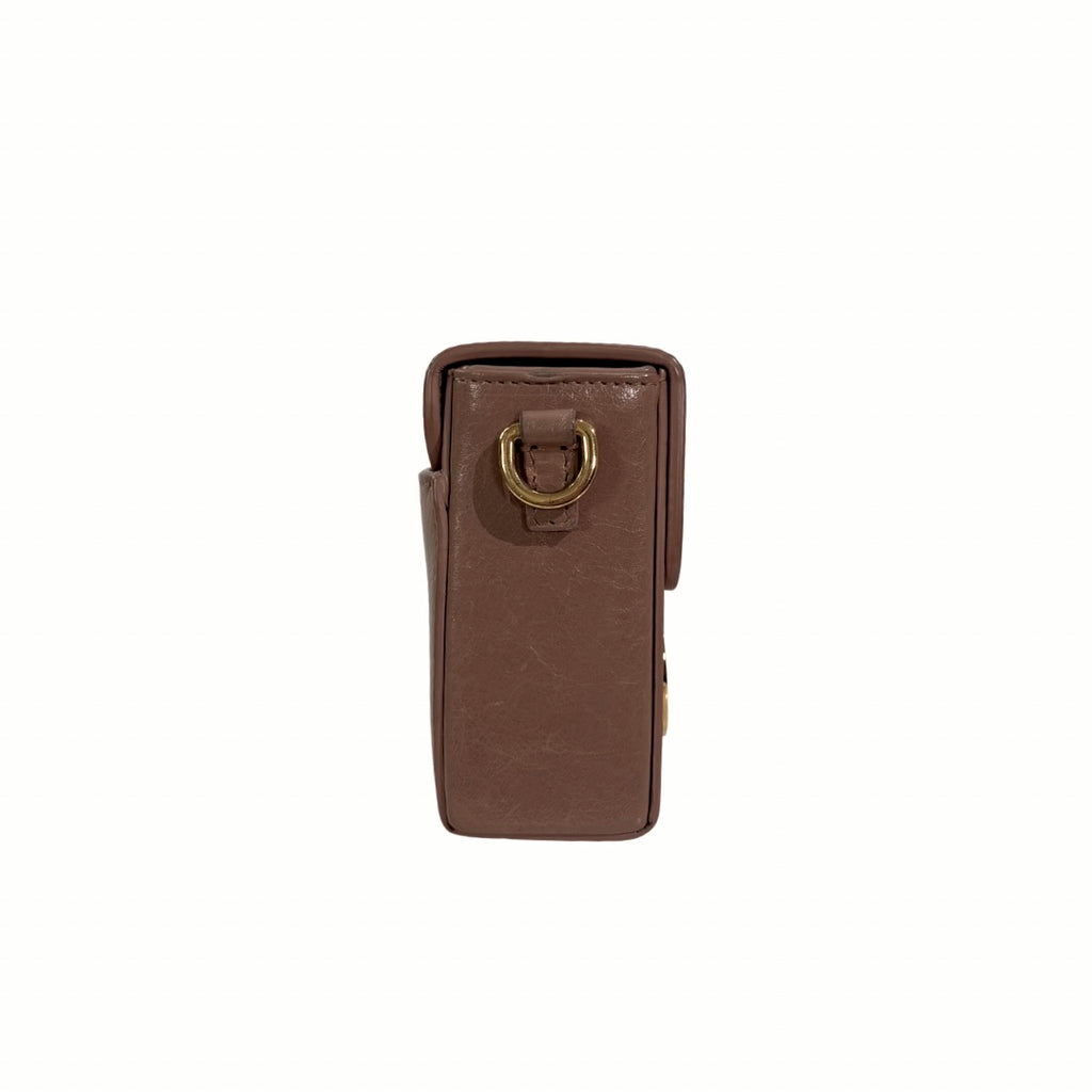 Montaigne 30 Poudre Pink Calfskin Leather Gold Hardware