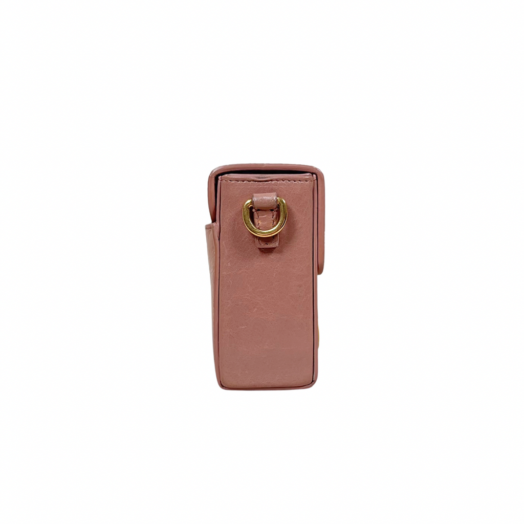 Montaigne 30 Poudre Pink Calfskin Leather Gold Hardware