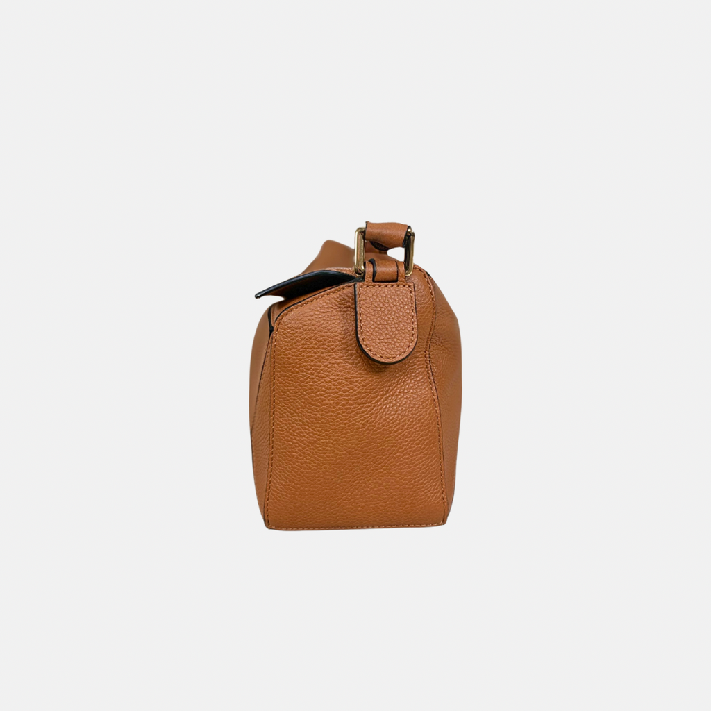 Puzzle Bag Tan Grained Calfskin Gold Hardware