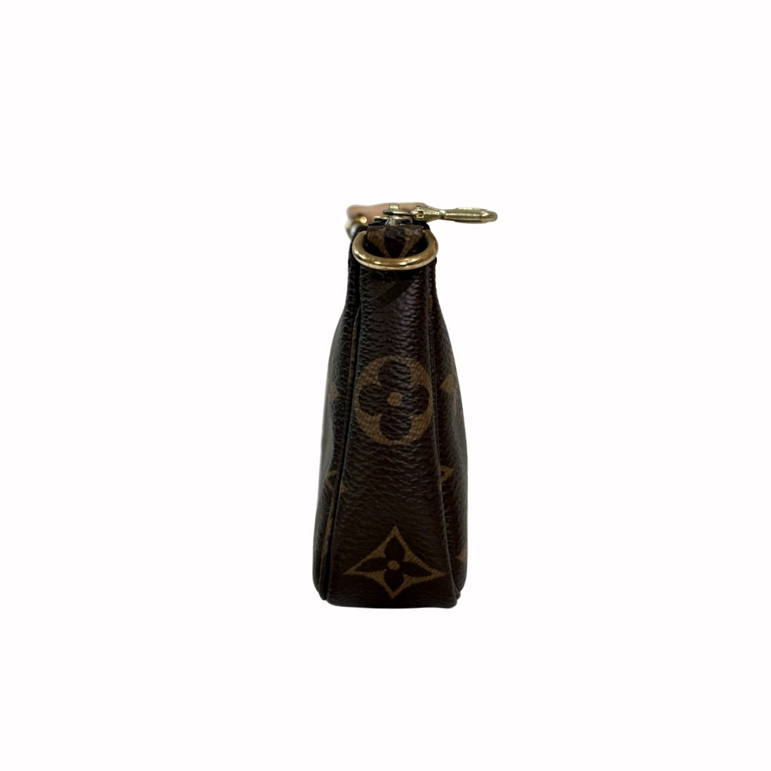 Mini Pochette Accessoires Monogram Canvas Gold Hardware