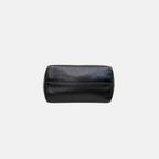 Two Way Tote Bag Black Leather Gold Hardware