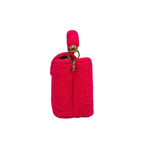 Capucines BB Pink Soft Merino Shearling Gold Hardware