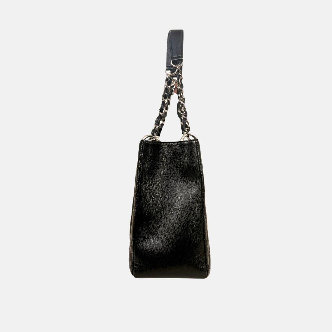 GST Black Caviar Leather Silver Hardware Series 17