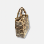 Mini Lady Dior Python Snakeskin Gold Hardware