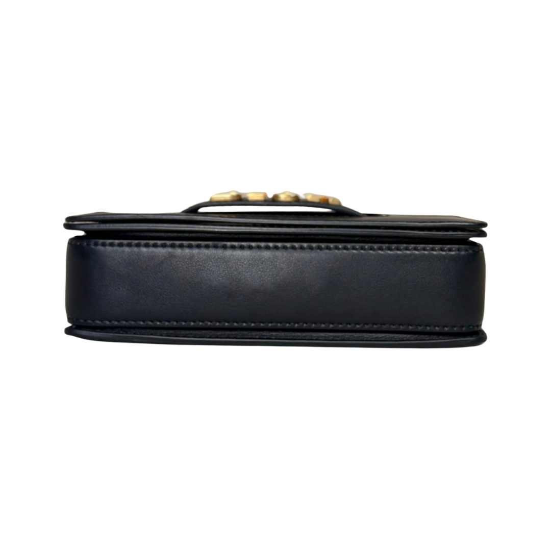 Dio(r) Evolution Flap Black Medium Gold Hardware
