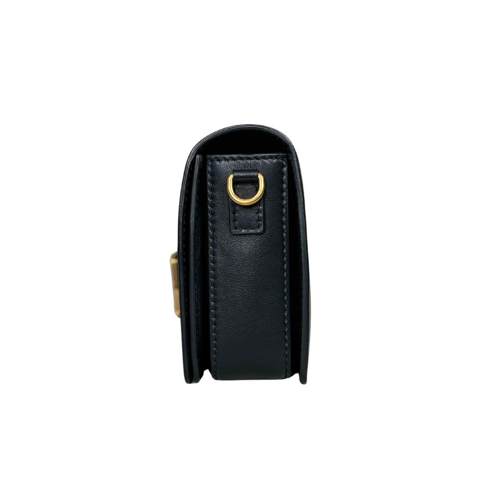 Dio(r) Evolution Flap Black Medium Gold Hardware