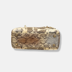 Mini Lady Dior Python Snakeskin Gold Hardware