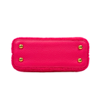 Capucines BB Pink Soft Merino Shearling Gold Hardware