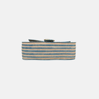 Raffia Woven Blue GG Marmont Shoulder Bag Gold Hardware