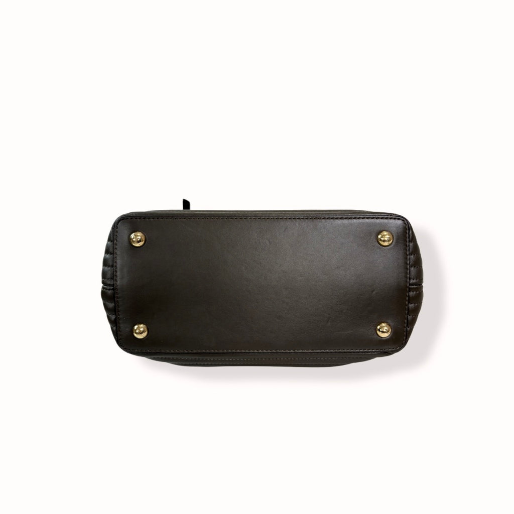 Dotcom Click Bag Gray Gold Hardware
