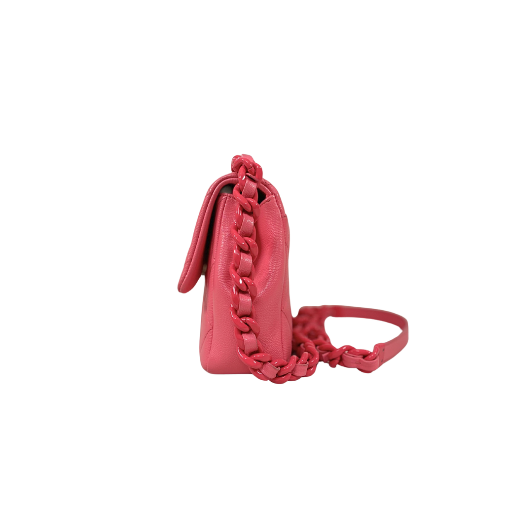 Runway All Pink Flap Bag Caviar Leather Series 30
