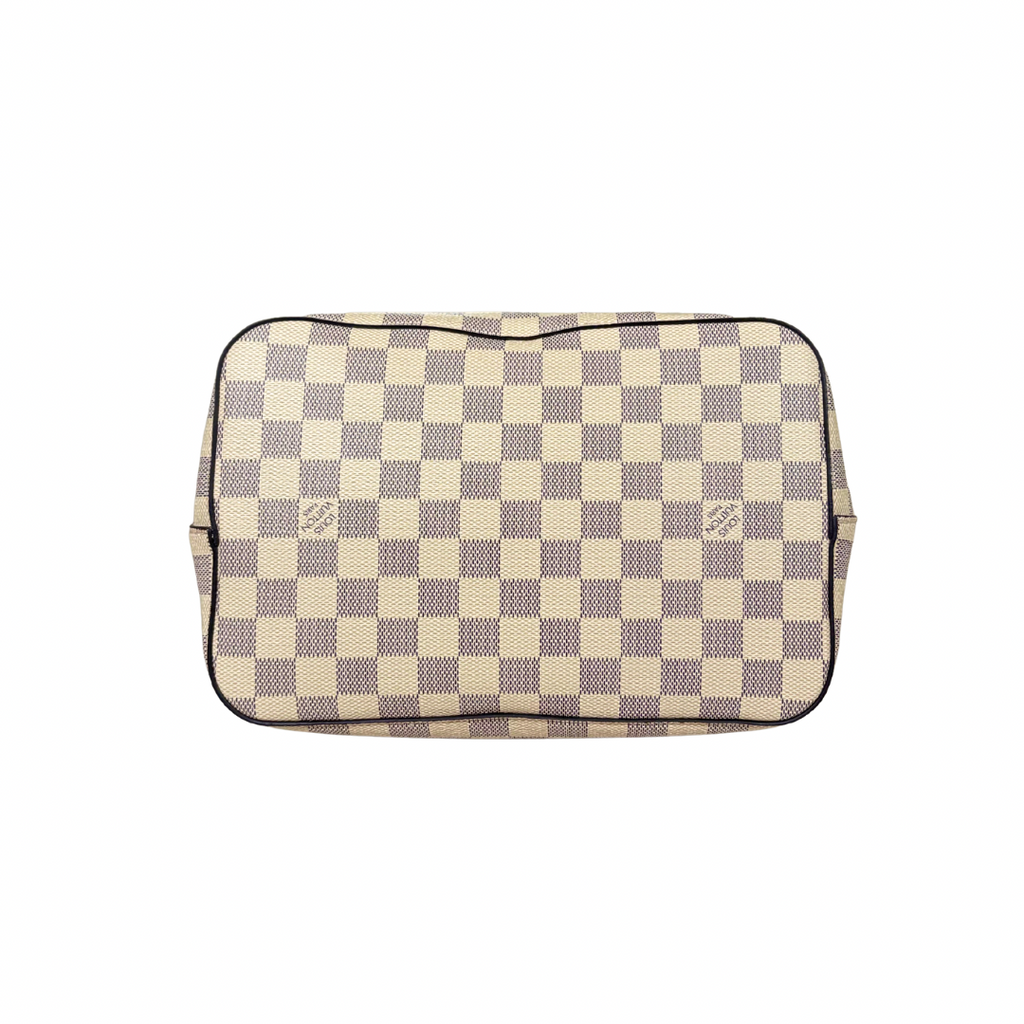 NèoNoè MM Bucket Bag Damier Azur Canvas Rose Ballerina Gold Hardware