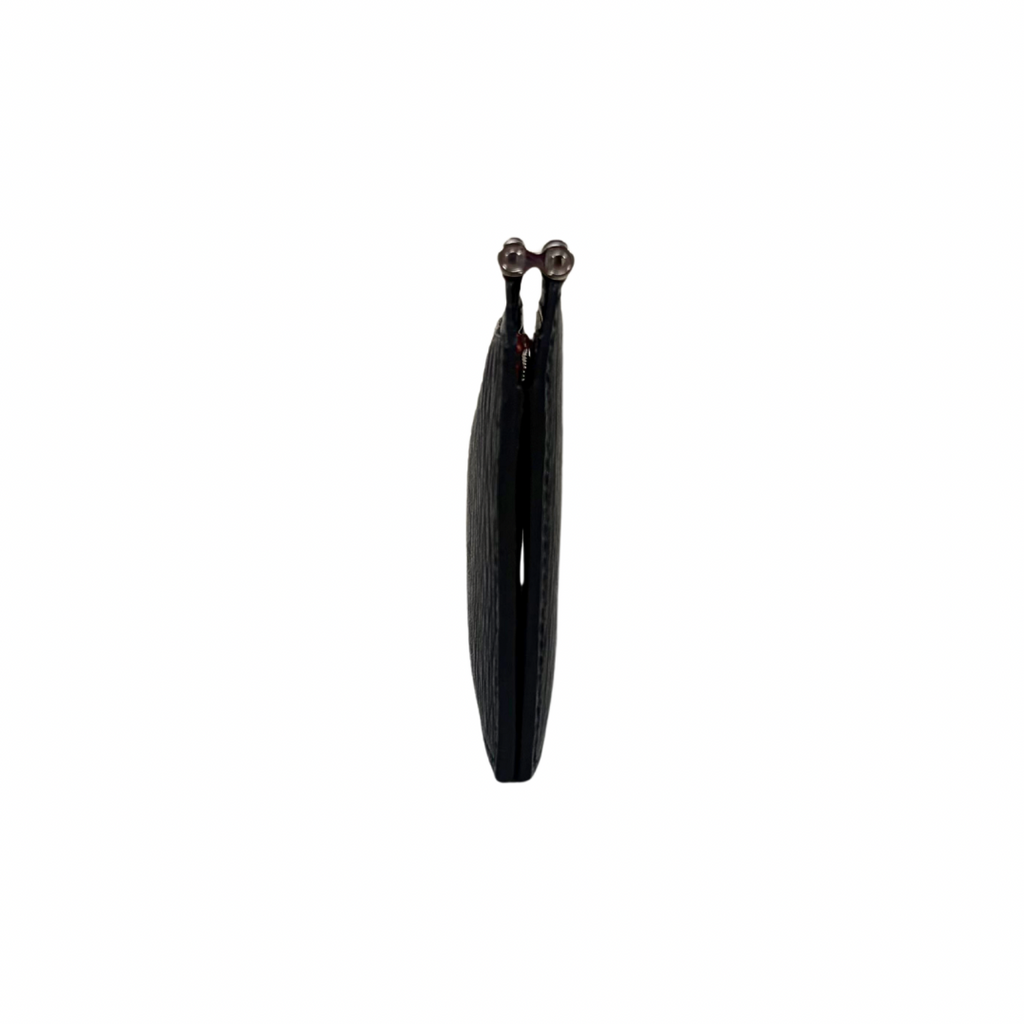 Gancini Bi-Fold Wallet Black Silver Hardware