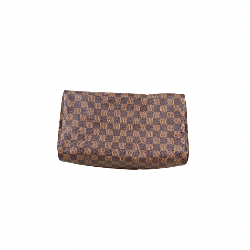 Speedy Bandoulière 30 Damier Ebene Canvas Gold Hardware
