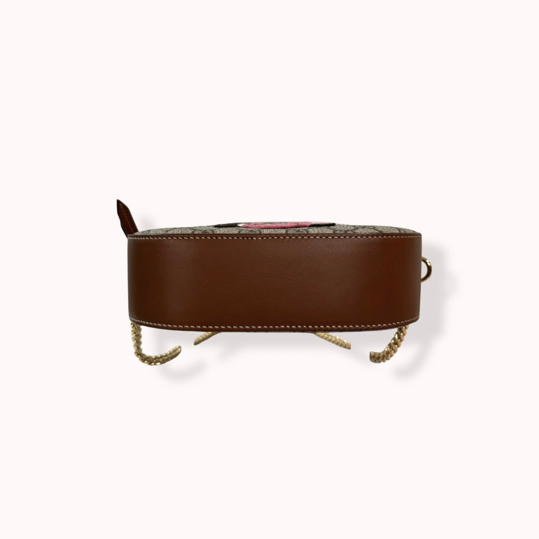 GG Supreme Monogram Butterfly Embroidered Gold Hardware