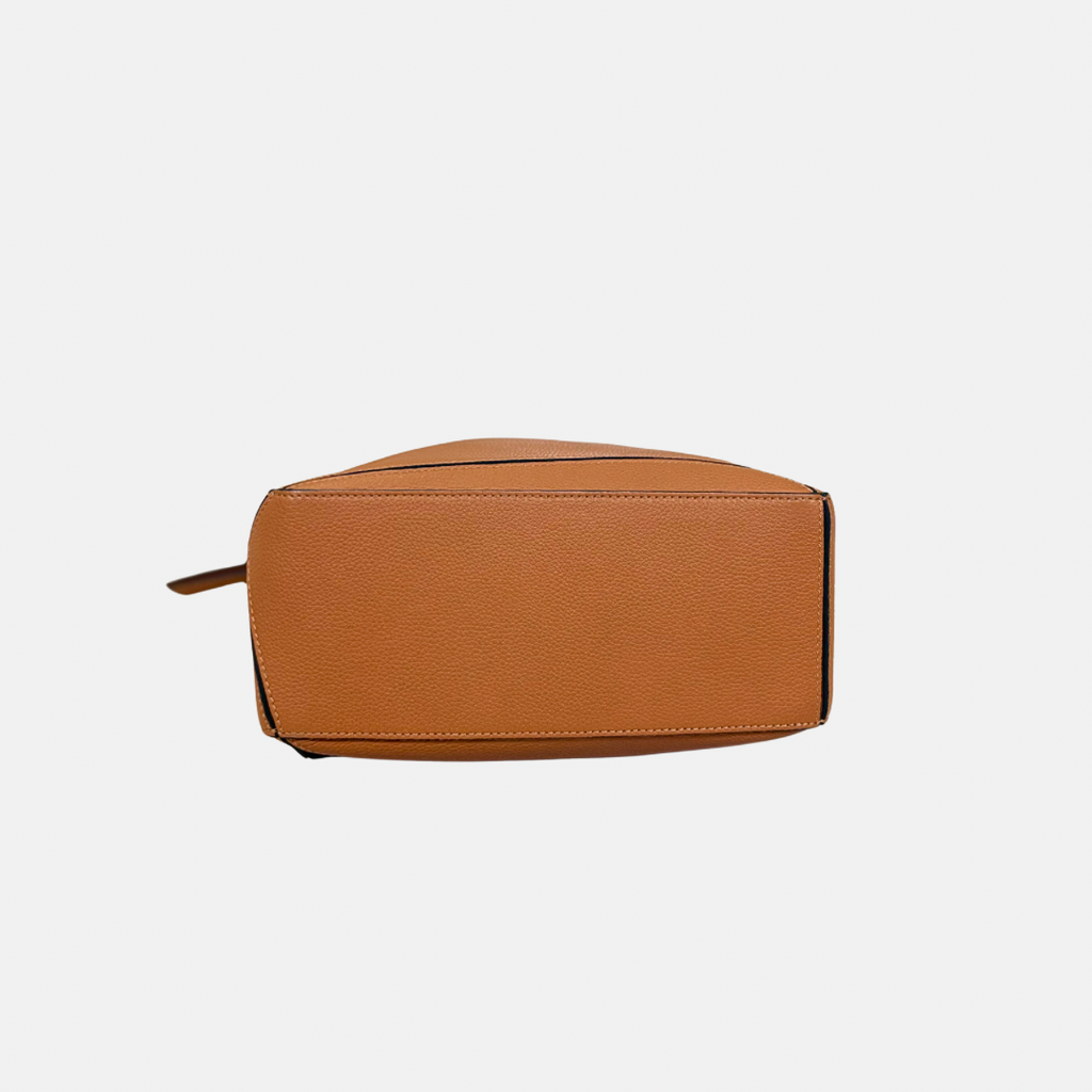 Puzzle Bag Tan Grained Calfskin Gold Hardware