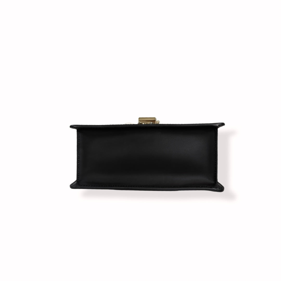 Sylvie Mini Black Cherry Line Gold Hardware