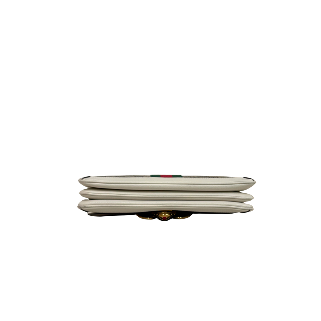 Queen Margaret GG Supreme Canvas White/Beige Gold Hardware