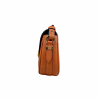 Pont 9 PM Caramel Brown Grained Leather Gold Hardware