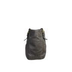 Signature Hobo Bag Vitello Daino Leather Grey Gold Hardware