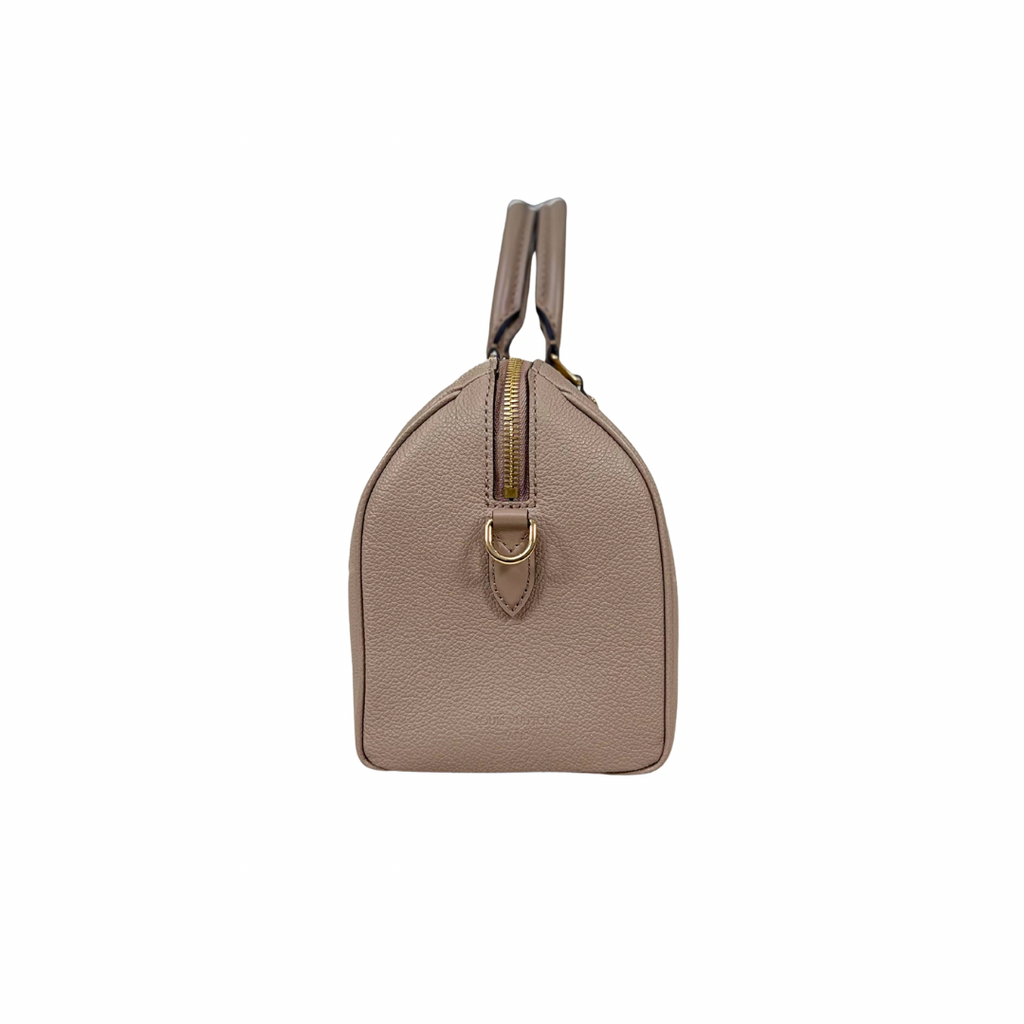 Speedy Bandouliere 25 Monogram Empreinte Beige Gold Hardware