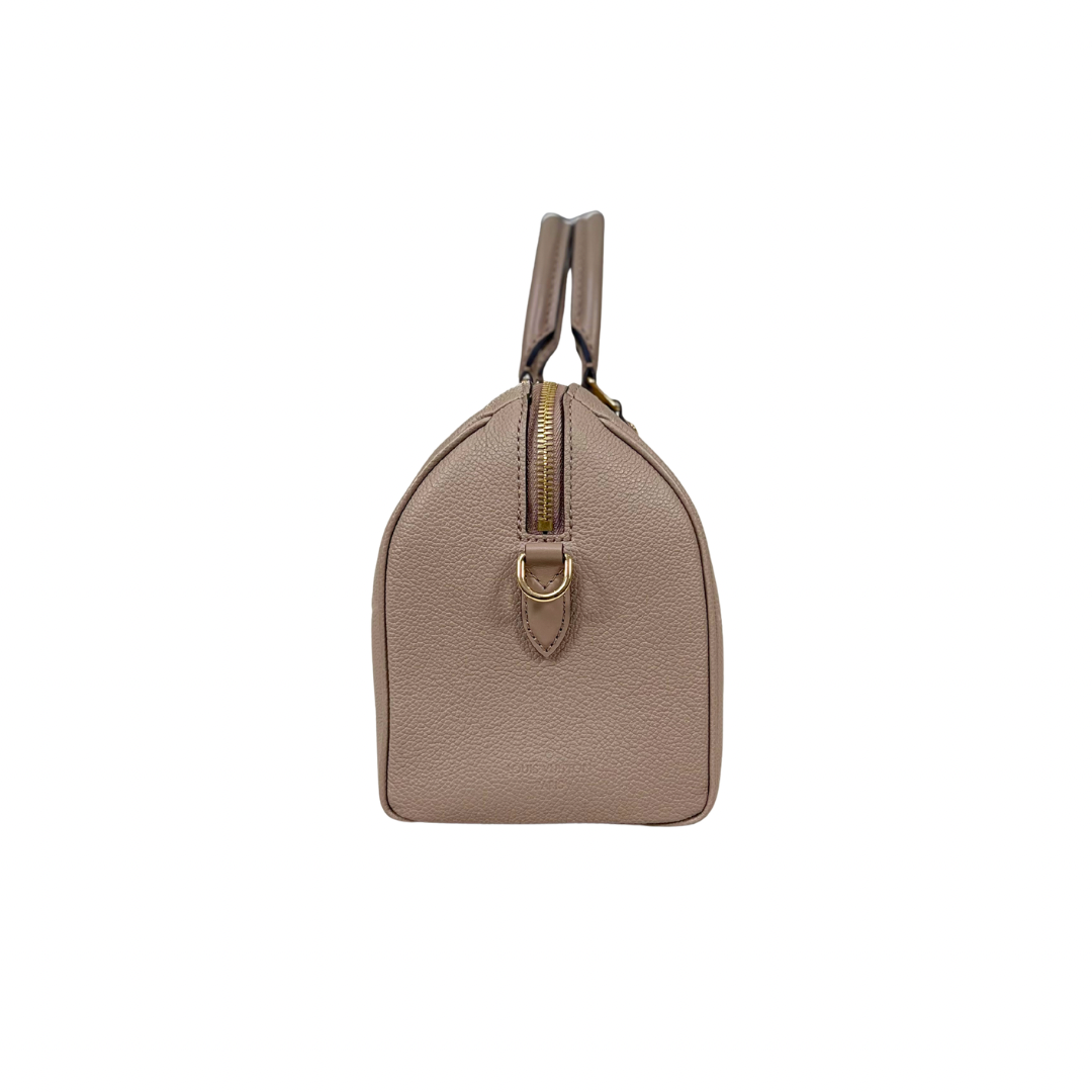 Speedy Bandouliere 25 Monogram Empreinte Beige Gold Hardware