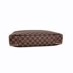 Sabana Case Bag Damier Ebene Leather Gold Hardware