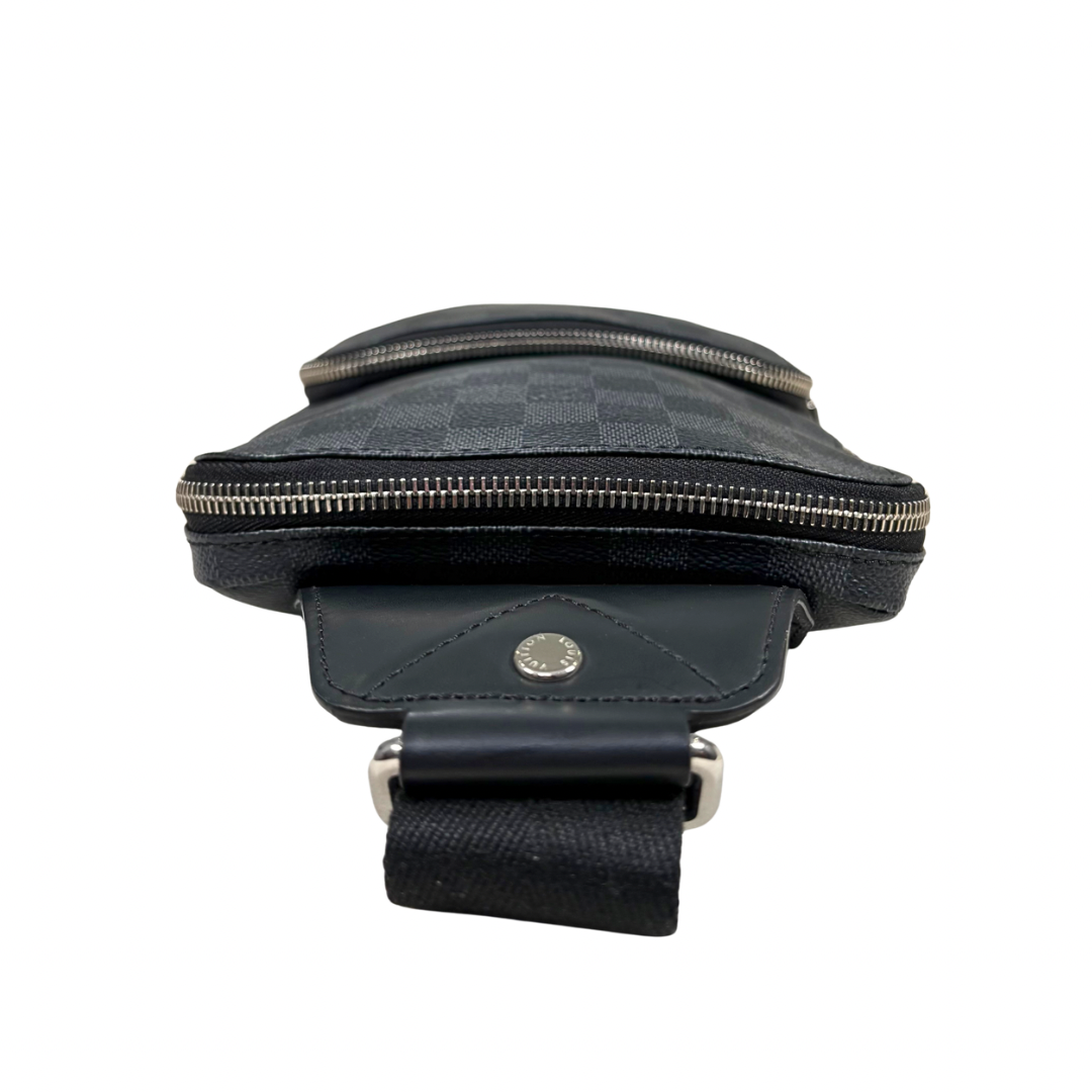 Avenue Sling Bag Damier Graphite Canvas Silver Hardware