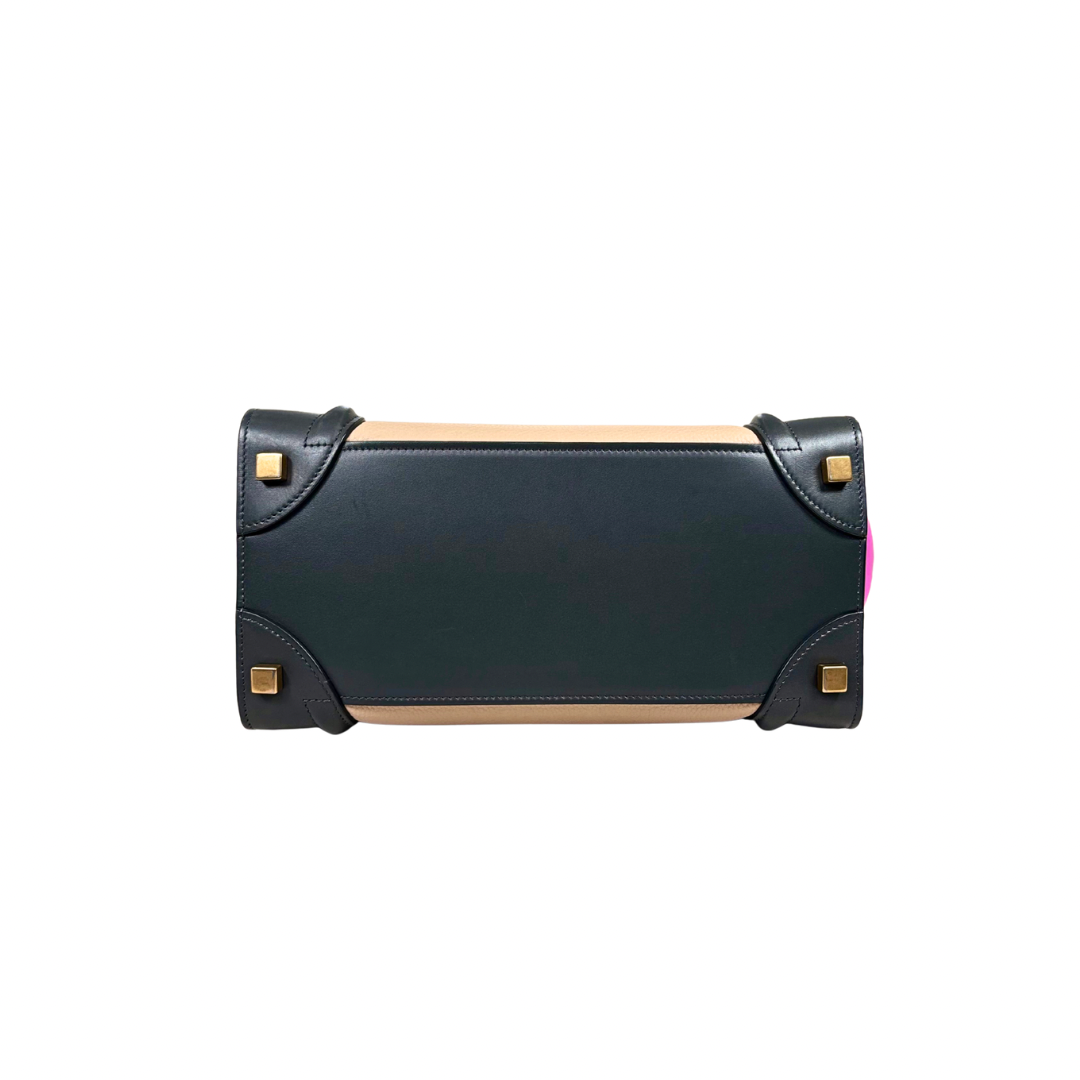 Micro Luggage Tri-color Gold Hardware