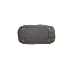 Signature Hobo Bag Vitello Daino Leather Grey Gold Hardware
