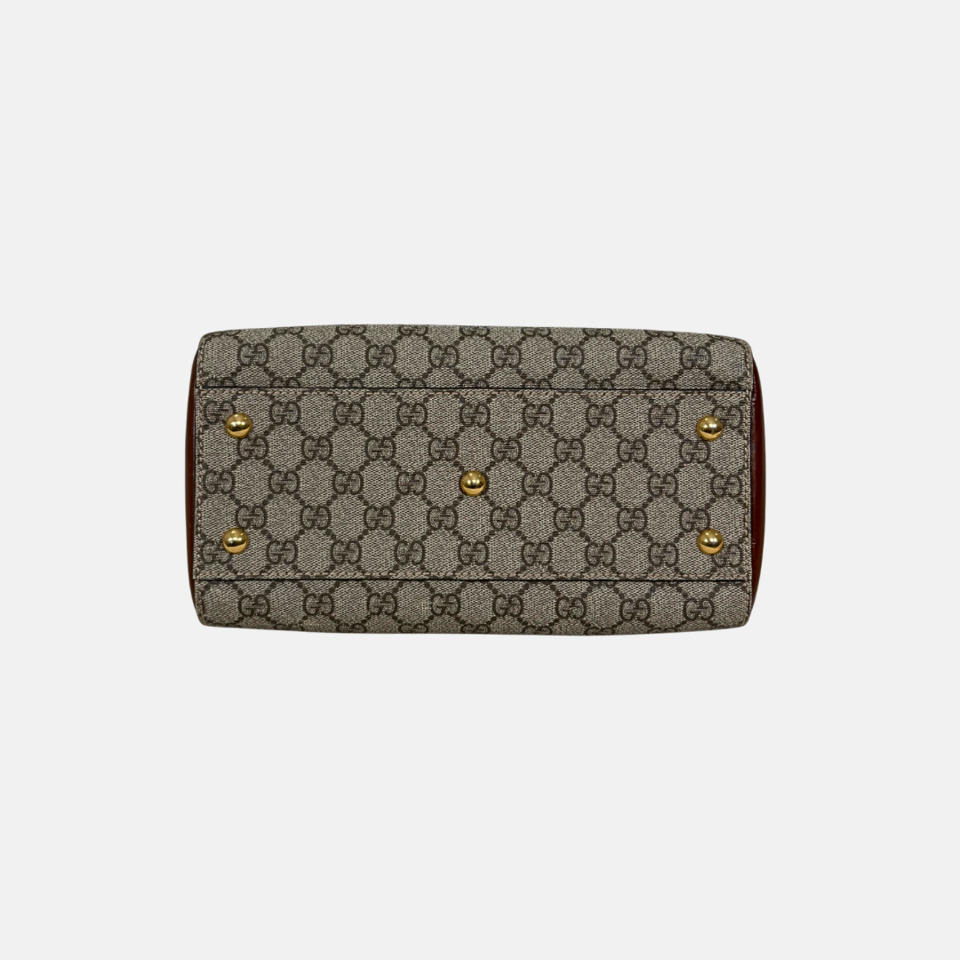 Boston Bag Small GG Supreme Canvas Gold Hardware