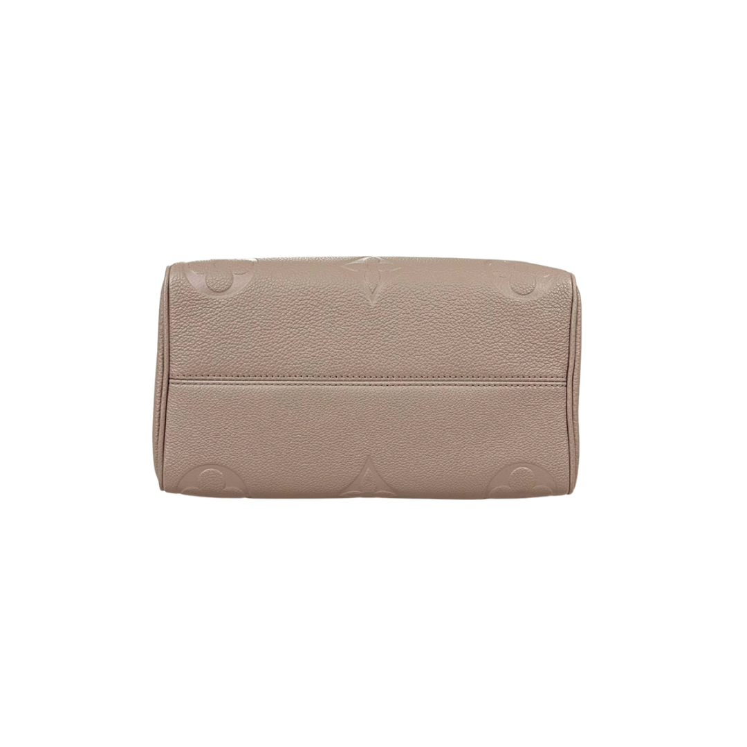Speedy Bandouliere 25 Monogram Empreinte Beige Gold Hardware