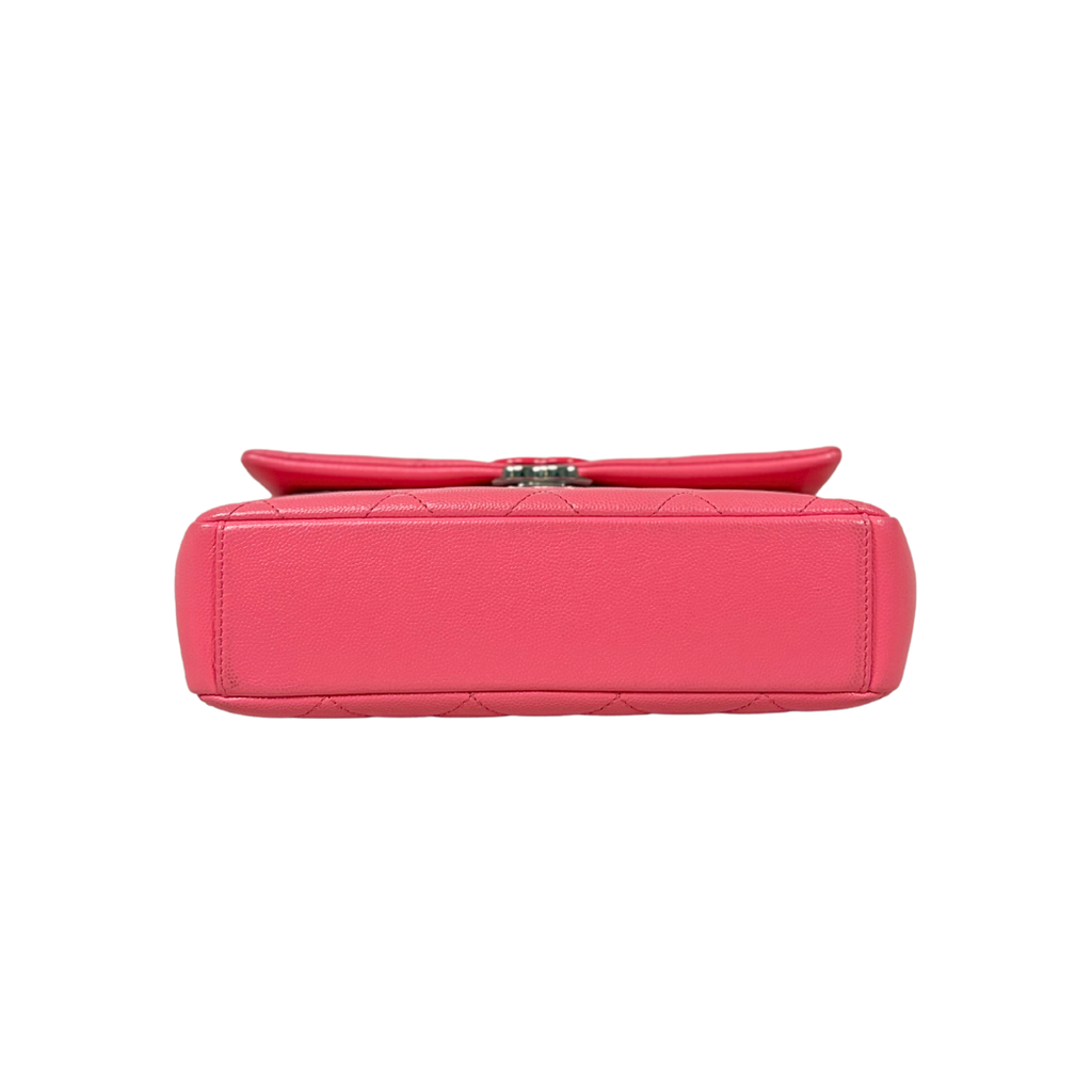 Runway All Pink Flap Bag Caviar Leather Series 30