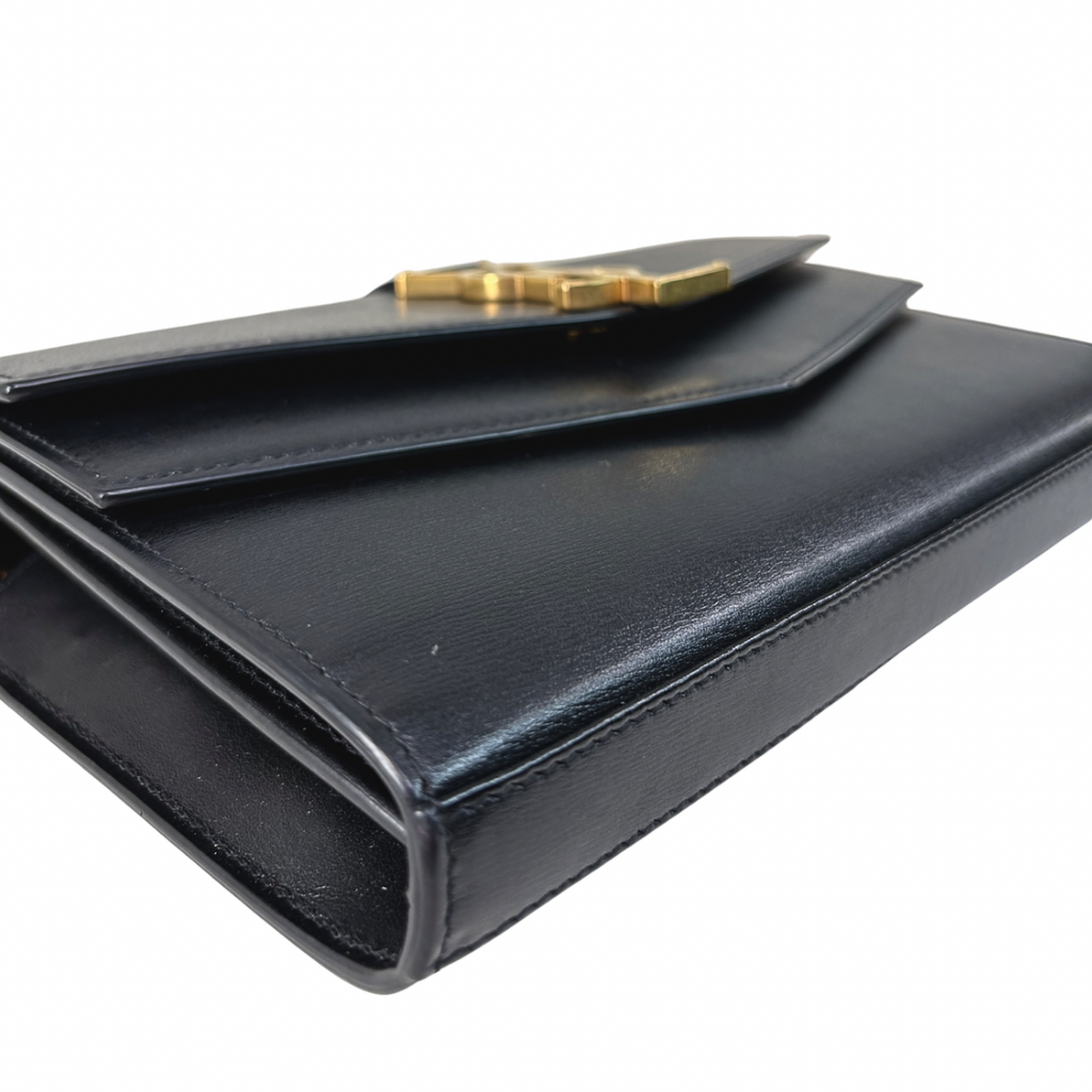 Sulpice Chain Shoulder Bag Black Gold Hardware