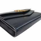 Sulpice Chain Shoulder Bag Black Gold Hardware