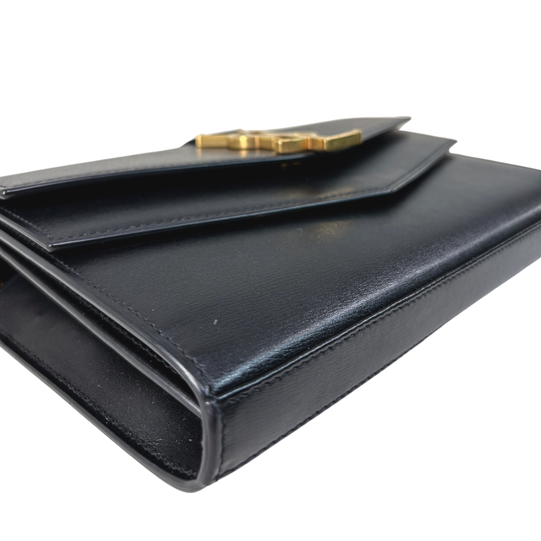 Sulpice Chain Shoulder Bag Black Gold Hardware