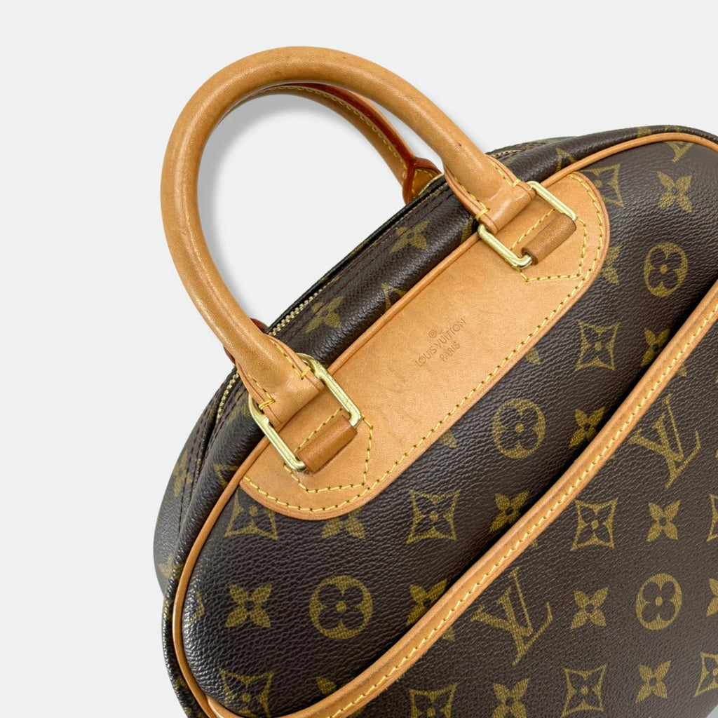 Trouville Monogram Canvas Handbag Gold Hardware