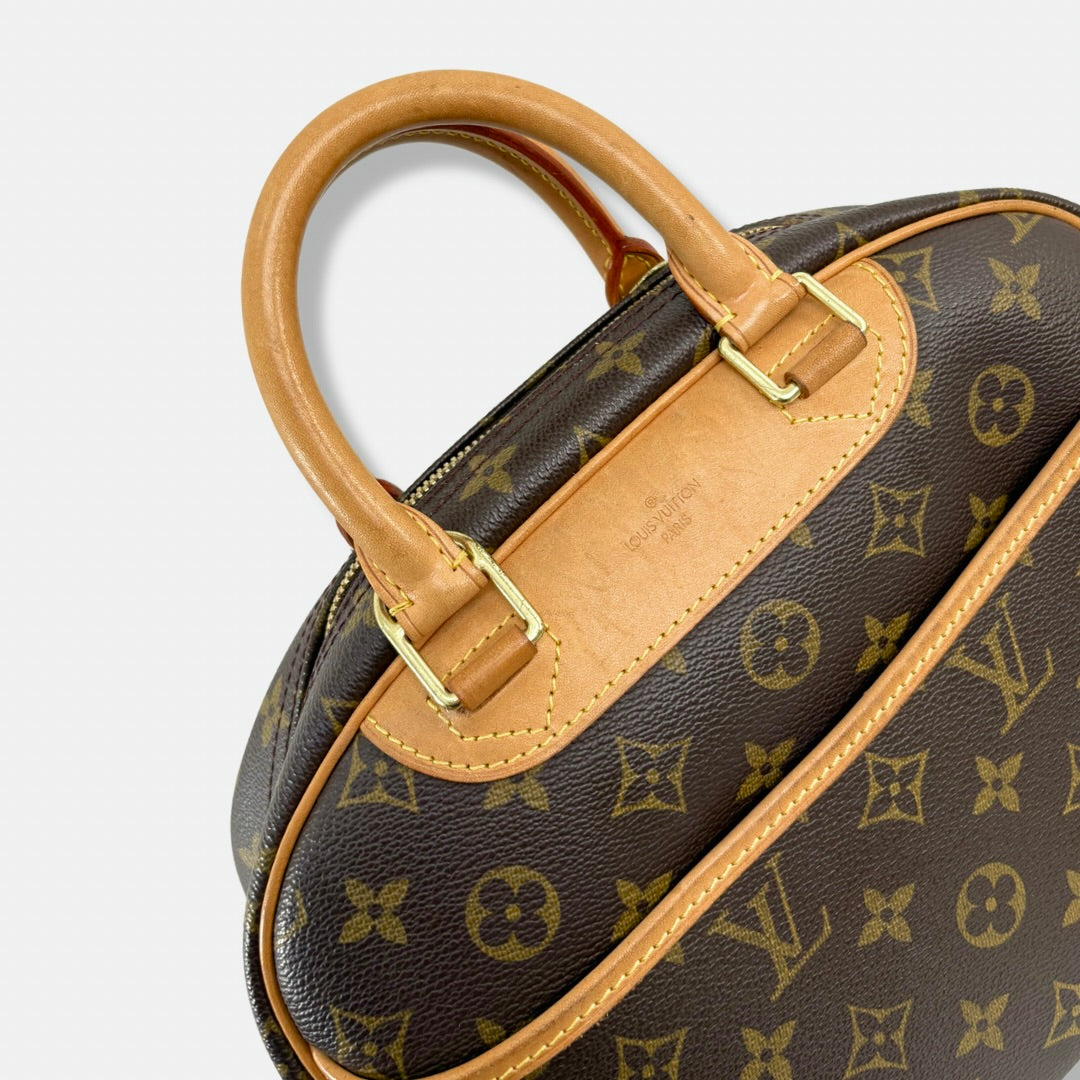 Trouville Monogram Canvas Handbag Gold Hardware