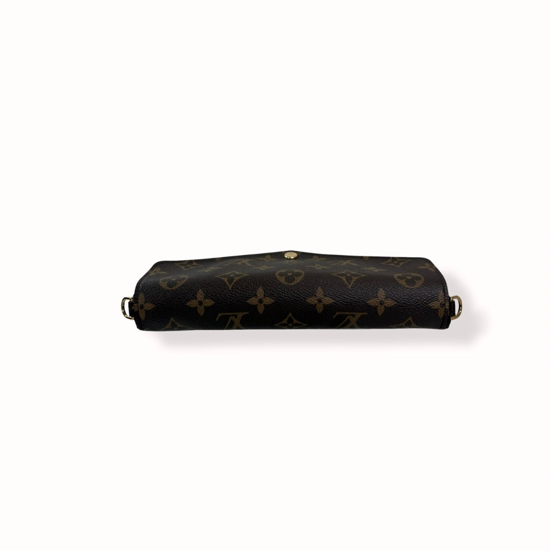 Pochette Félicie Monogram Canvas Gold-Tone Hardware