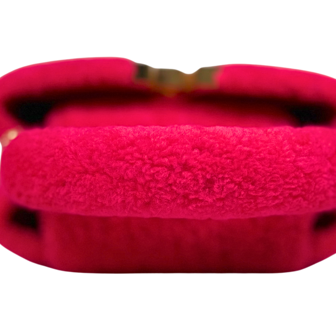 Capucines BB Pink Soft Merino Shearling Gold Hardware