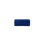 Mini Lady Dior Bag Blue Lizard W/ Crystals Charms Silver Hardware