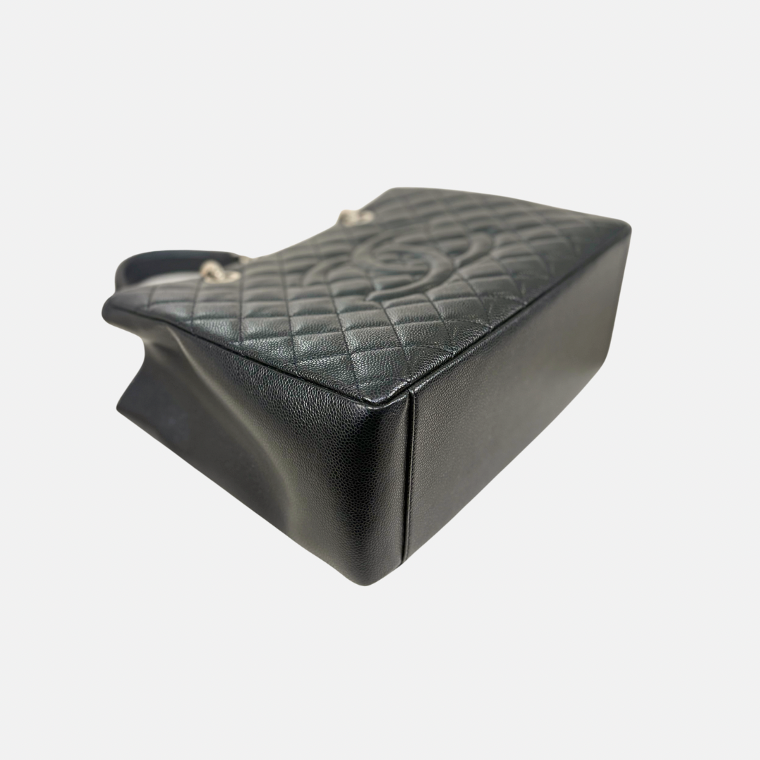 GST Black Caviar Leather Silver Hardware Series 17