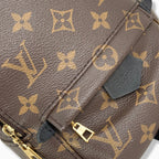 Palm Springs Monogram Canvas Mini Backpack Gold Hardware