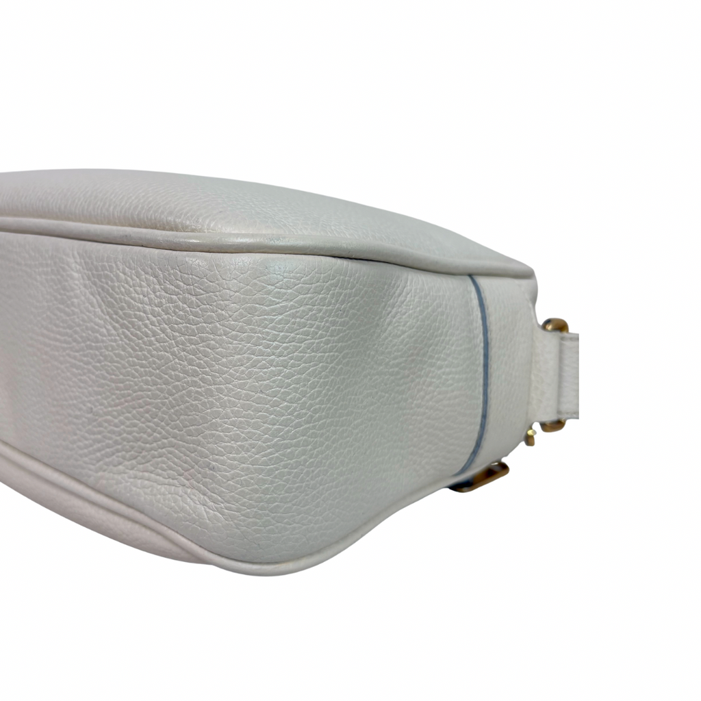 Messenger Bag White Gold Hardware