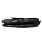 Medium Saddle Bag So Black Ultramatte Smooth Leather