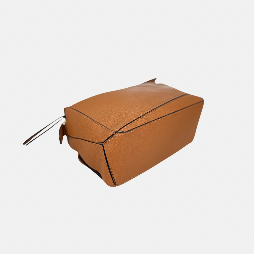 Puzzle Bag Tan Grained Calfskin Gold Hardware